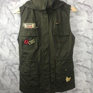 Love Tree Hooded Utility Vest